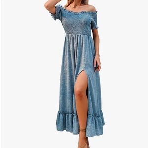 Never worn off the shoulder dress